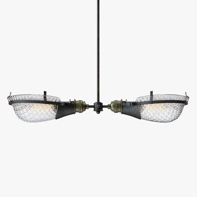 Early Style Quilted Glass Operating Room Light Pendent — Вид 1