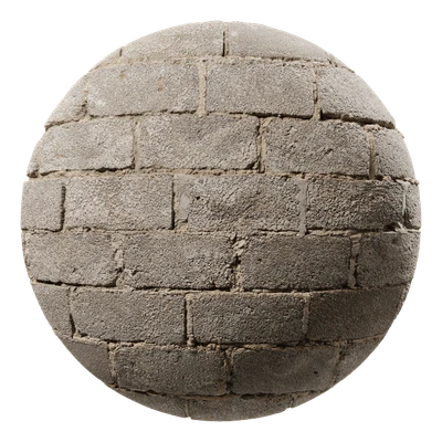 weathered running bond concrete block texture grey — download