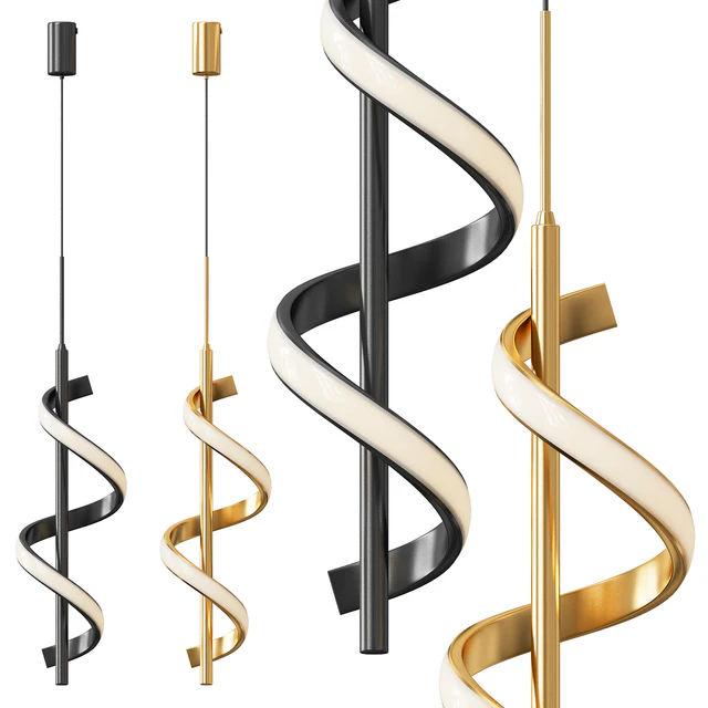 Swirl LED pendant lamp — Скачать