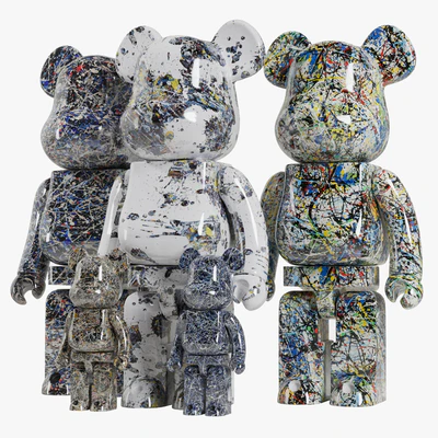 Bearbrick / Jackson Pollock — Ver 7