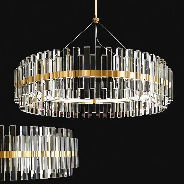Phoebe Round LED Crystal Chandelier Collection — Скачать