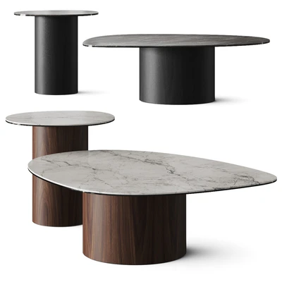 Calligaris Mushroom Marble Coffee Tables — Ver 4