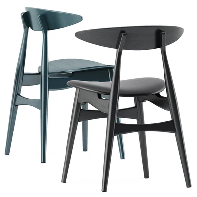 CH322 DINING TABLE and CH33P CH33T CHAIR by Carl Hansen & Son — Ver 5