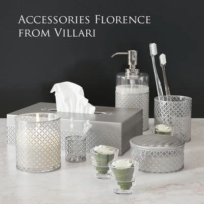 Набор элитных аксессуаров для ванной Florence от Villari — Вид 3