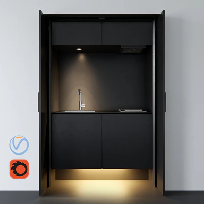 Affilato Hide Kitchen + техника — Вид 1
