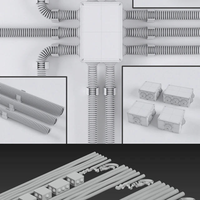 Set of wires for electrical wiring in corrugation — Descargar