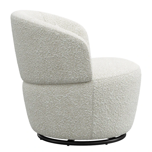 Amber Bouclé Swivel Chair — Скачать