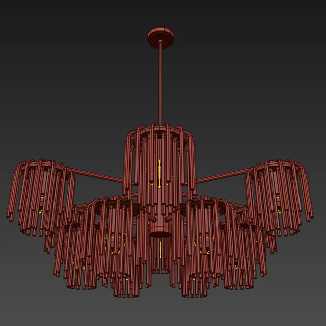Gretta 12-LIGHT Sputnik modern-linear-chandelier — Descargar