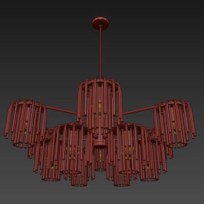 Gretta 12-LIGHT Sputnik modern-linear-chandelier — Ver 3