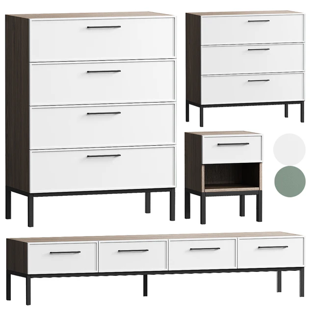 Chest of drawers,Bedside table,TV Nicole — Descargar