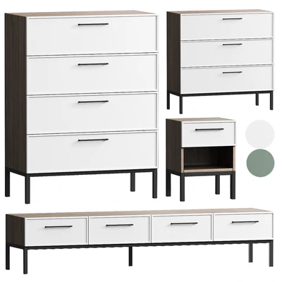 Chest of drawers,Bedside table,TV Nicole — Ver 7
