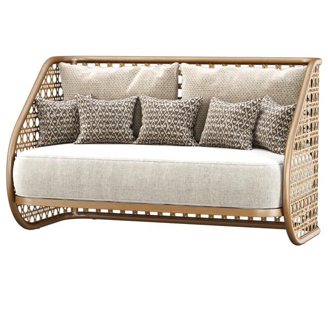 Carry rattan loveseat SA11 / Двухместный диван из ротанга — Скачать