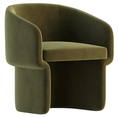 Lowrance Velvet Barrel chair — Ver 7
