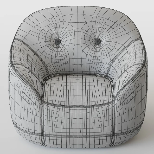 Armchair, Natuzzi, Furrow — Скачать