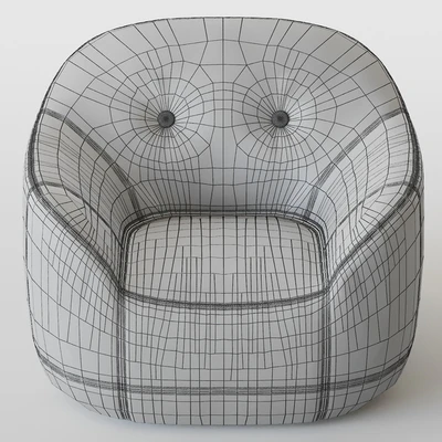 Armchair, Natuzzi, Furrow — Вид 4