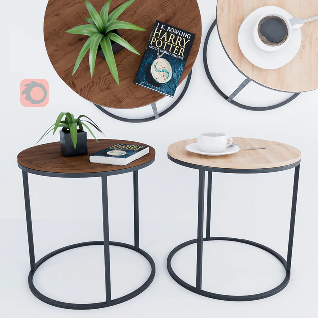 Round coffee table Oslo — Descargar