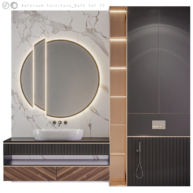 Bathroom furniture Bath Set 27 — Скачать