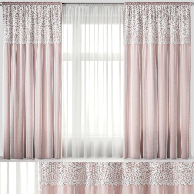 Curtains with lace — Descargar