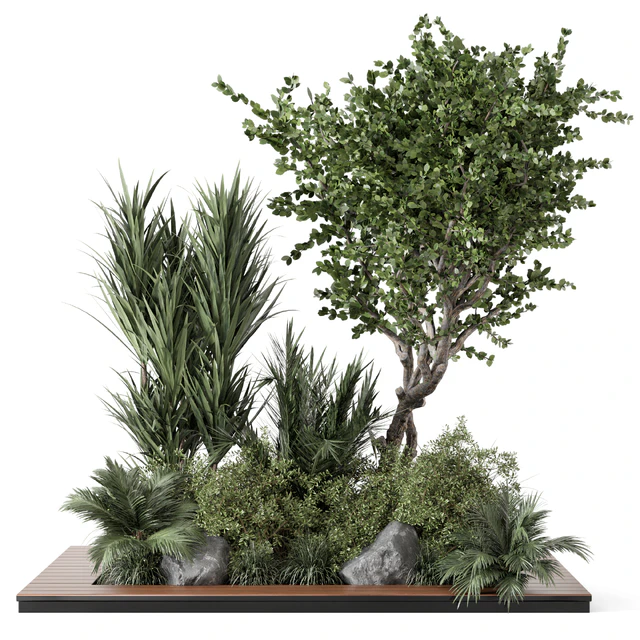 Outdoor Garden set bush and Tree - Garden Set 499 — Descargar