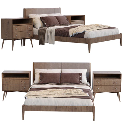 Modern Wood Bed By West Elm — Ver 5