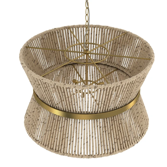Visual Comfort Studio Thurlo Brass Three Light Pendant — Descargar
