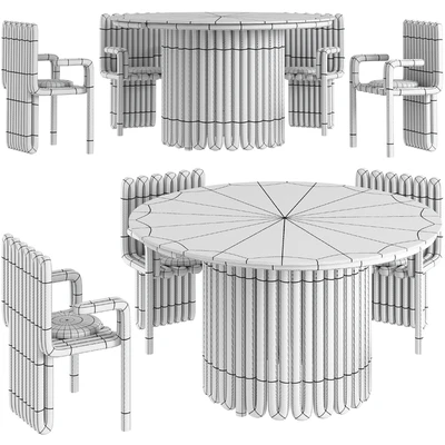 Dining table Helix and chair Helix concept by Zalim Isakov — Вид 3