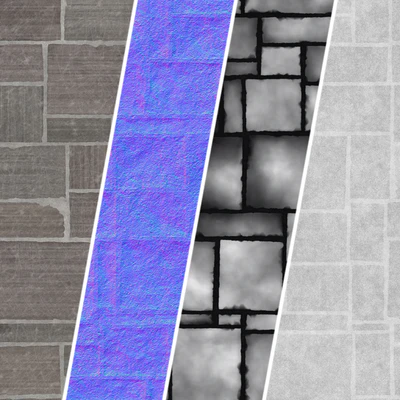 Stone Wall Materials 104- Decorative Random Pattern | Pbr 4k Seamless — Вид 7