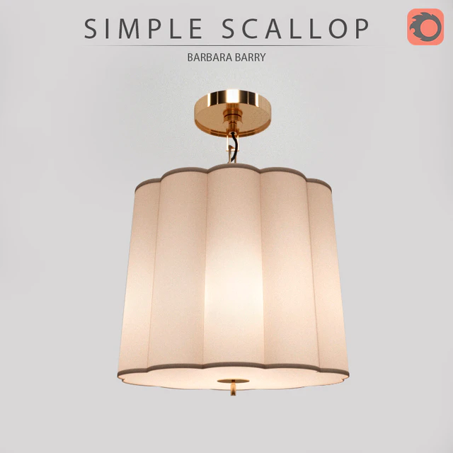 Потолочный светильник SIMPLE SCALLOP (арт BBL5015SS-S) от BARBARA BARRY — Скачать