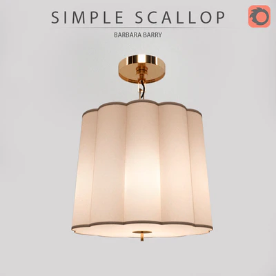 Потолочный светильник SIMPLE SCALLOP (арт BBL5015SS-S) от BARBARA BARRY — Вид 1