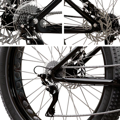 Mongoose Malus Mens and Women Fat Tire Mountain Bike — Ver 7