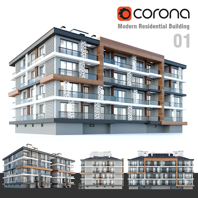 Modern Residential Building 01 — Скачать