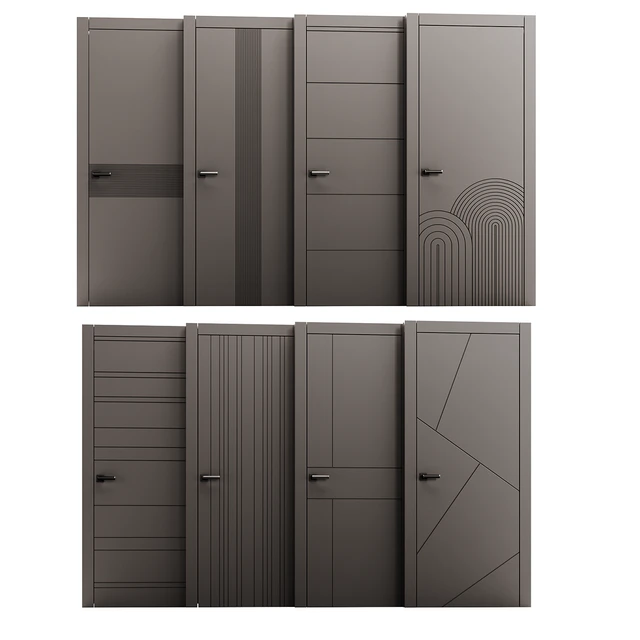 Set of interior doors LINEA. — Descargar