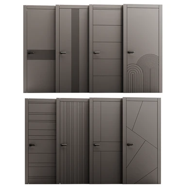 Set of interior doors LINEA. — Ver 6