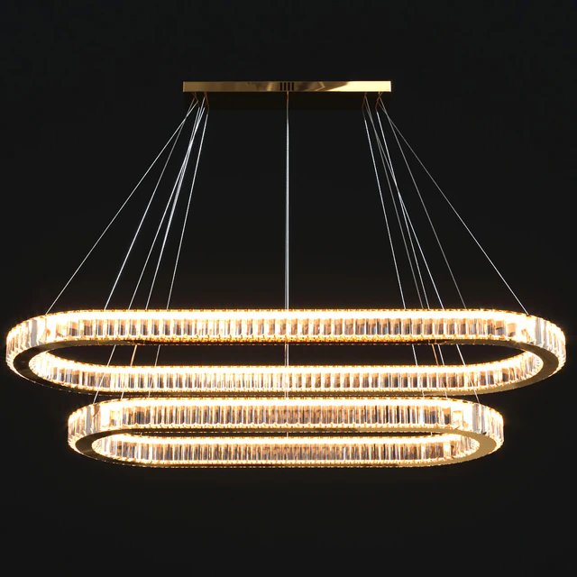 Modern Crystal Long Chandelier — Скачать