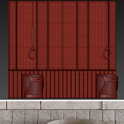 Headboard with pendant lights — Ver 6