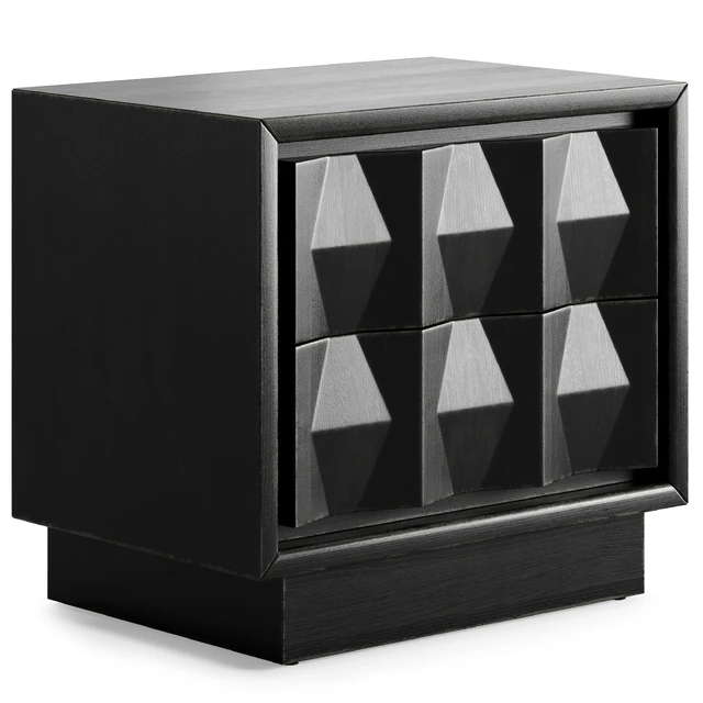 Carved Pattern Nightstand By West Elm — Скачать