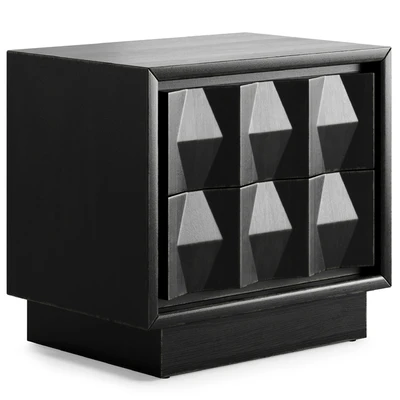 Carved Pattern Nightstand By West Elm — descargar