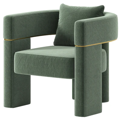 Wide Barrel Chair — Ver 6