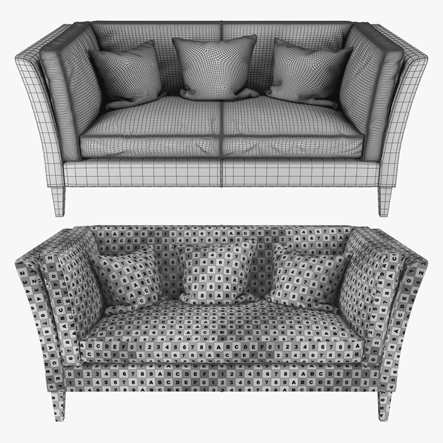 Crate & Barrel - Brooks Leather Settee — Скачать