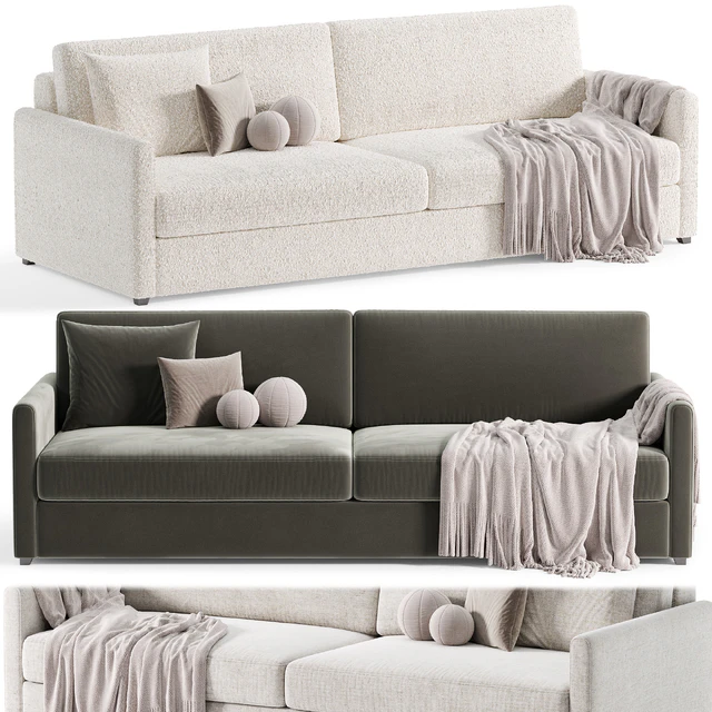 MALEA COGNAC BROWN VELVET SOFA By CB2 — Descargar