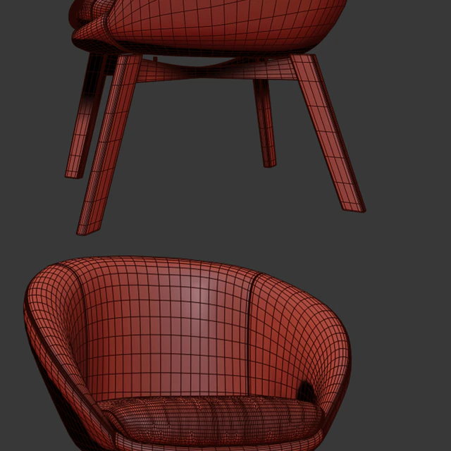 Minotti Russell Little Lounge Chair And Dining Chair — Descargar
