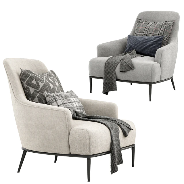 ESME Fabric armchair By Borzalino — Descargar