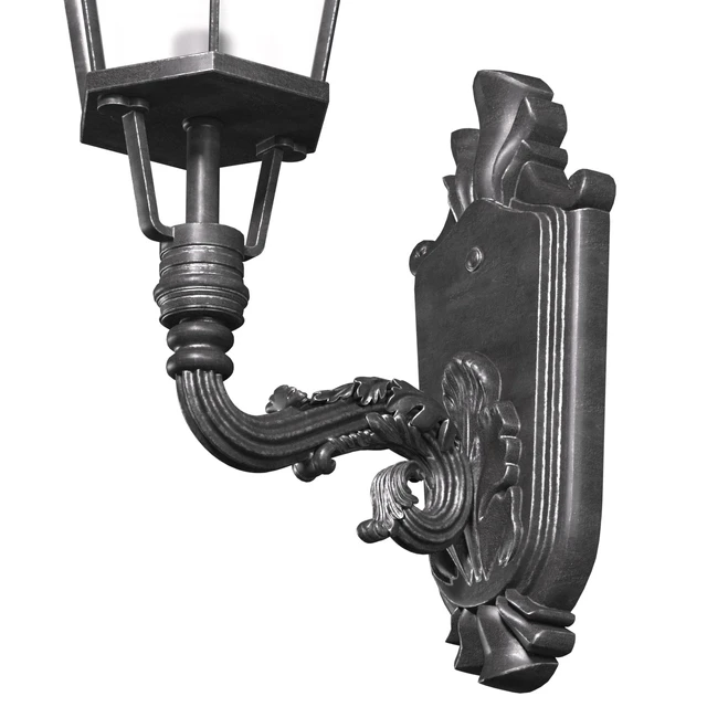 Outdoor wall streetlight. Classical Outdoor Wall Lamp Lighted Lantern Sconce — Descargar