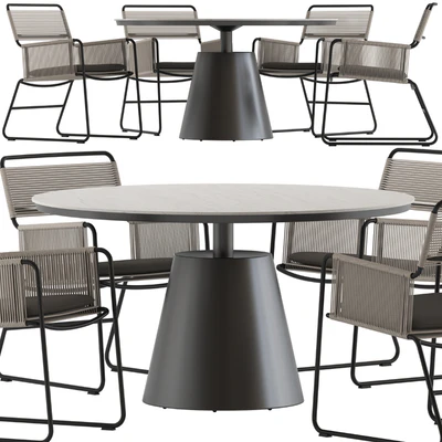 Coco Republic Milan Chair and Polo Table — Ver 5