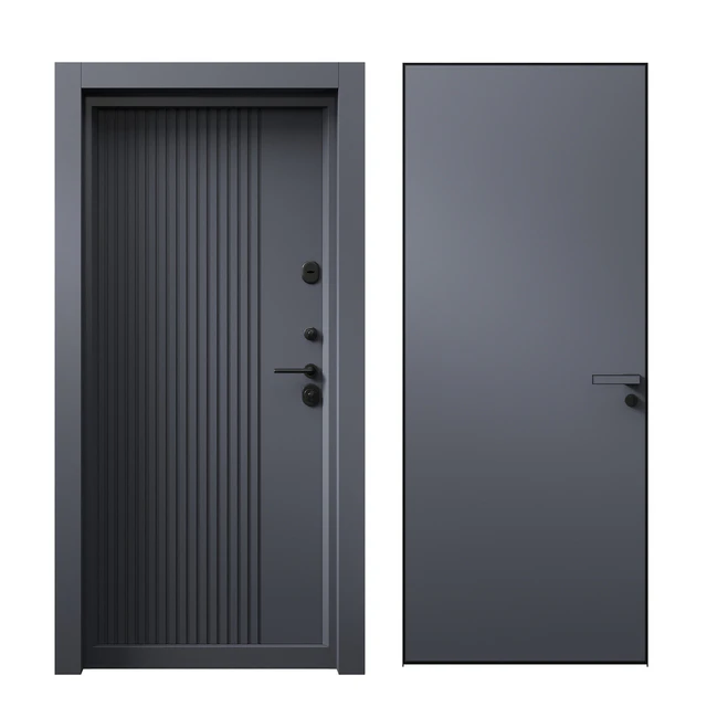 Entrance door and concealed door — Descargar
