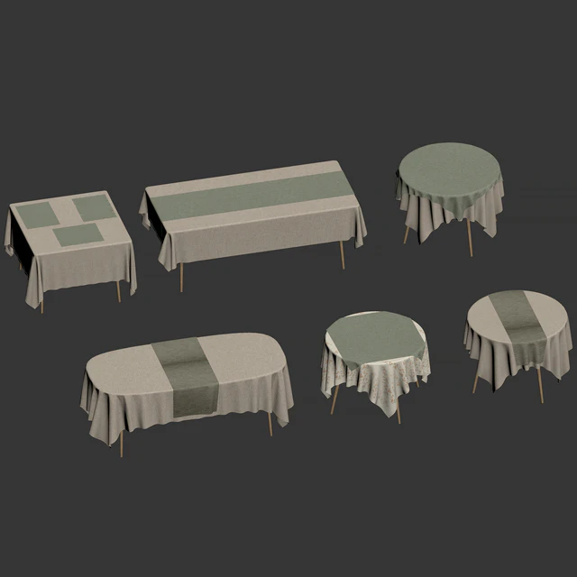 Set of linen tablecloths — Descargar