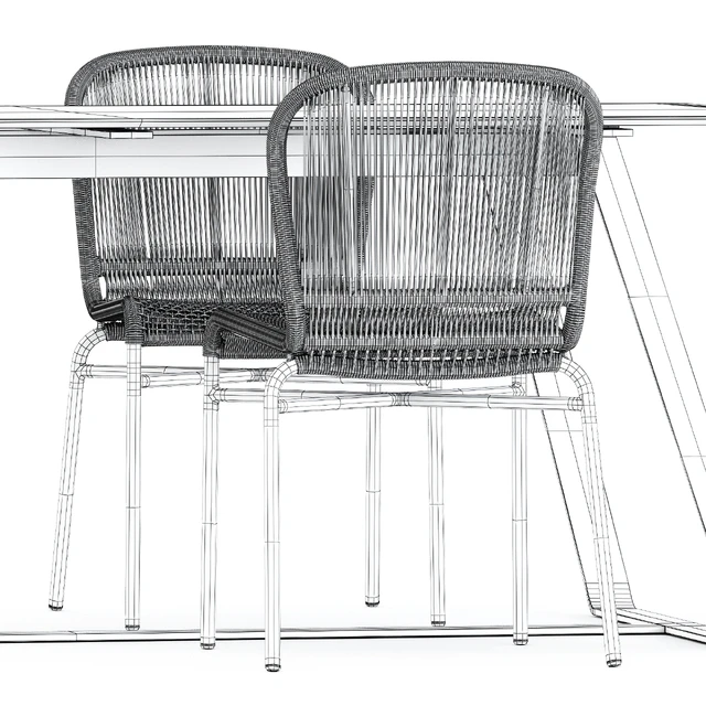 Cricket chairs and Kolonaki table by Varaschin — Descargar
