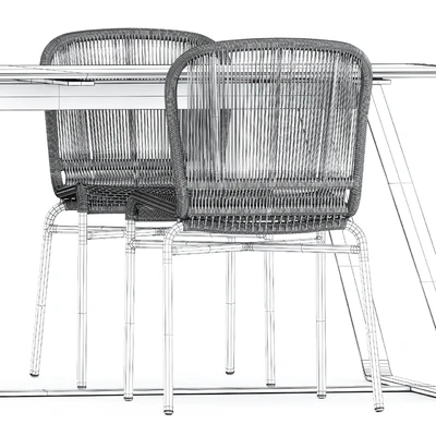 Cricket chairs and Kolonaki table by Varaschin — Ver 5