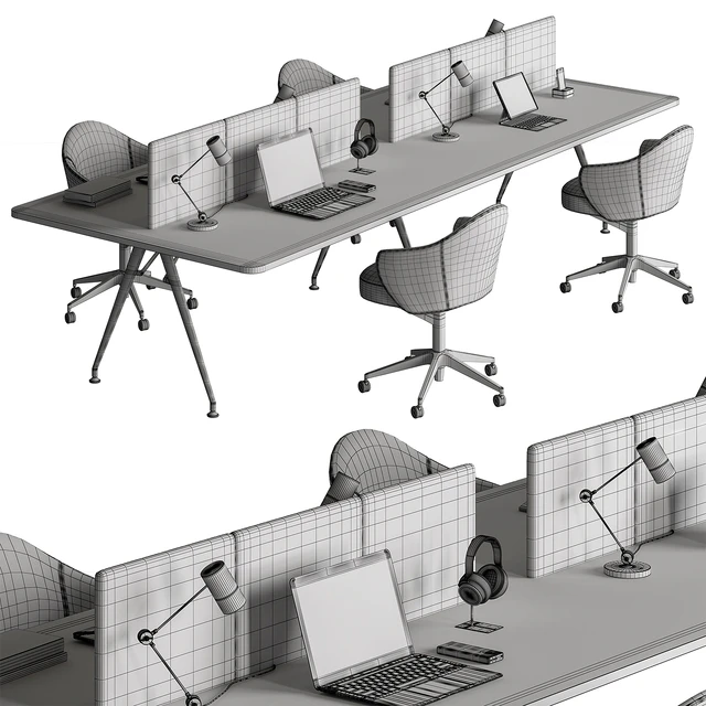 Employee Set - Office Furniture 460 — Descargar