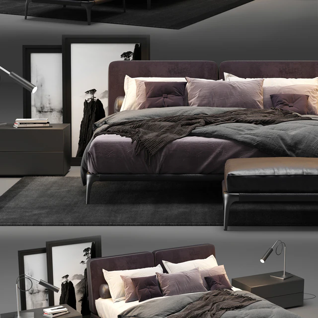 Poliform Park Uno Bed — Скачать